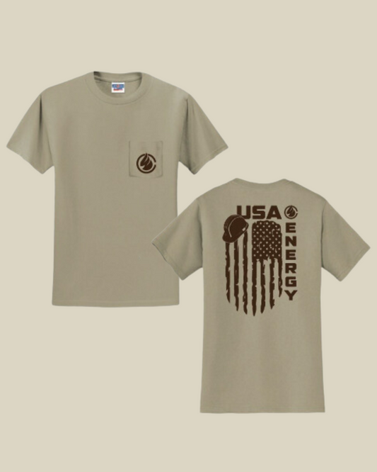 USA Energy Workwear Pocket Tee